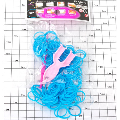 Резинки для плетения браслетов синие /уп 2400