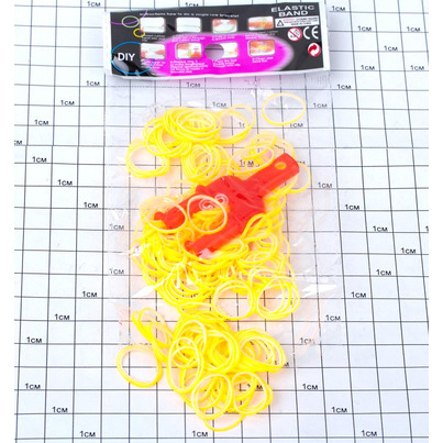 Резинки для плетения браслетов оранжевые /уп 2400